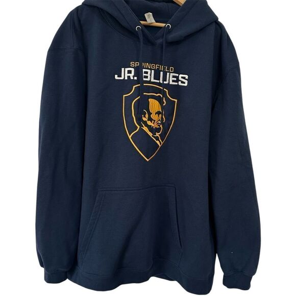 Springfield Jr‎ Blues Navy Blue Cotton Hoodie size XL - Picture 1 of 7